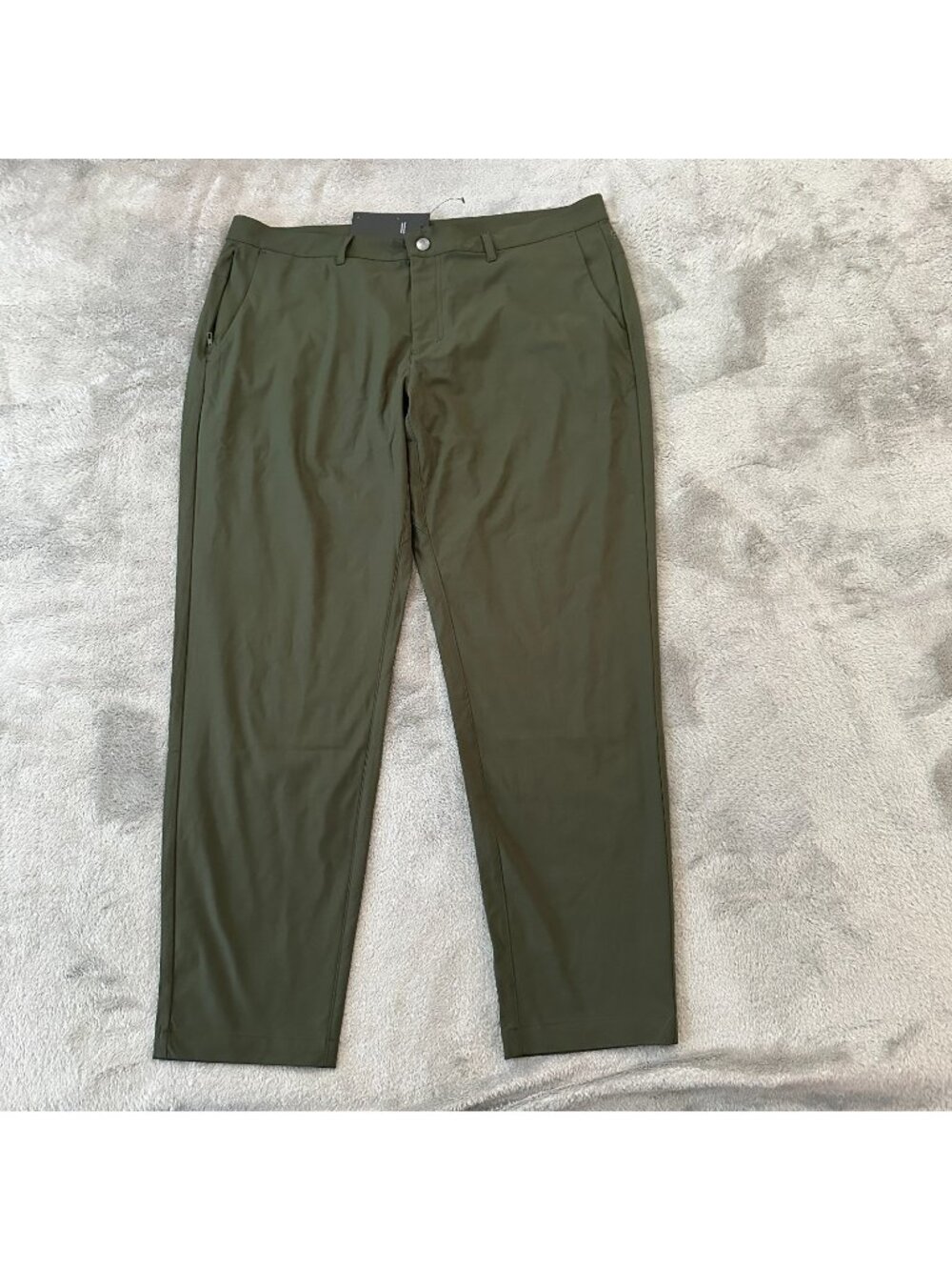 NWT Fabletics Slacks Pants Trousers Olive Green Men's size 38x29